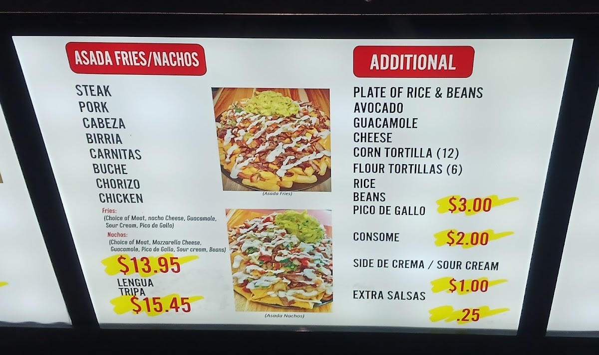 Taqueria Casa Del Sabor Menu - Image 3